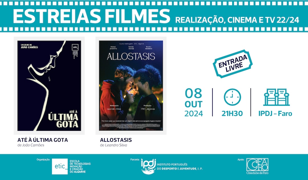 Estreias Filmes Realização, Cinema e TV 22/24